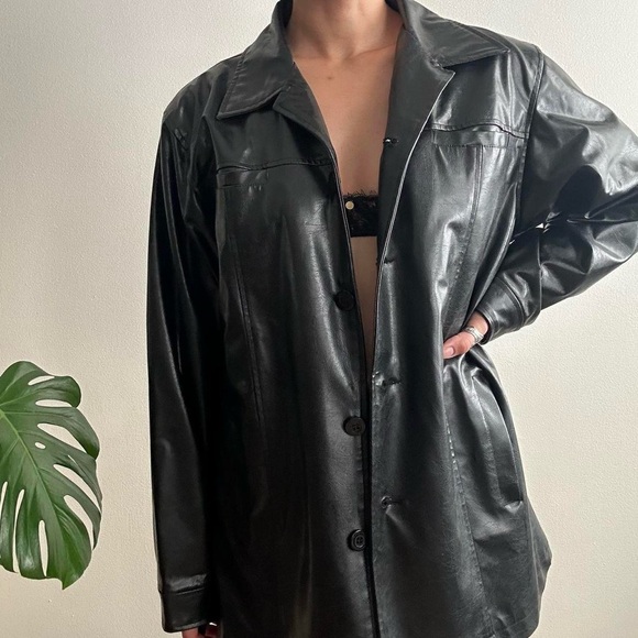 Vintage BC Ethic Outwear Black Leather Jacket - Picture 3 of 8